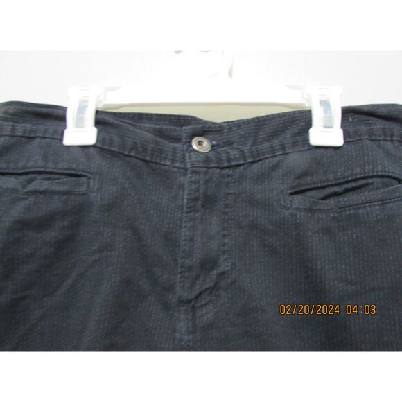 HOLLYWOOD THE JEAN PEOPLE COTTON MAXI SKIRT SIZE 32 (14/15) BLACK W/ PINSTRIPES - Picture 2 of 10